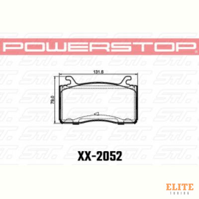 Колодки тормозные 26-2052 PowerStop Z26 передние ALFA ROMEO GIULIA; STELVIO