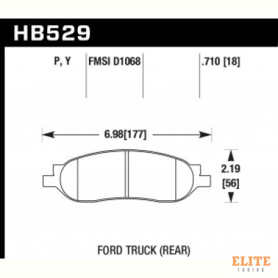 Колодки тормозные HB529P.710 HAWK SuperDuty