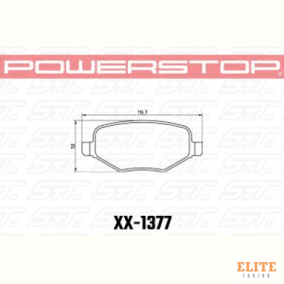 Колодки тормозные 23-1377 PowerStop Z23 задние Ford Explorer 2010->